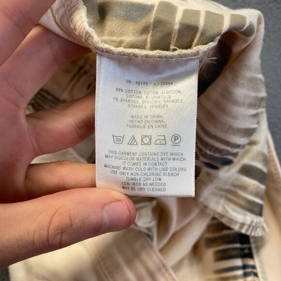 Anthropologie‎ Womens Relaxed Fit Chino Pants Size 27,Pink,Pockets,Zipper - Picture 10 of 11